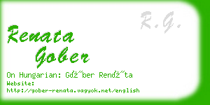renata gober business card